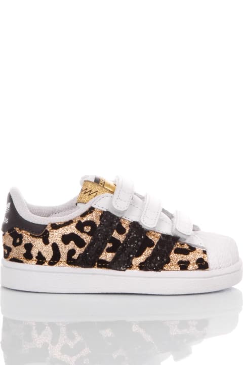 Shoes for Boys Mimanera Adidas Superstar Baby Leo Gold Customized Mimanera