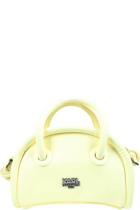 Yellow Casual Bag For Girl With Logo