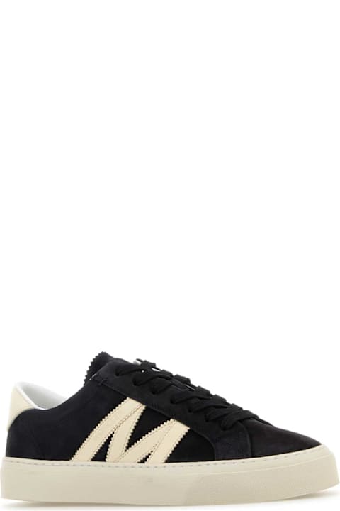Homeware Moncler Blue Suede Monaco 2 Sneakers