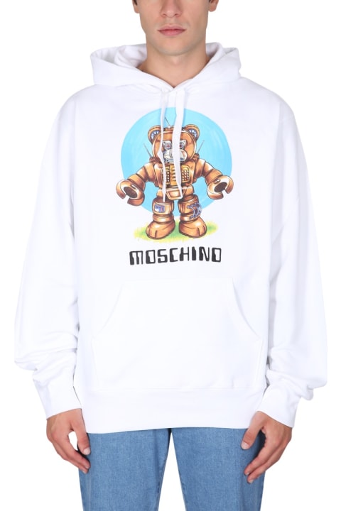 Moschino Fleeces & Tracksuits for Men Moschino Teddy Print Sweatshirt