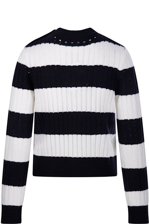 Max Mara سترات لـ السيدات Max Mara Striped Crewneck Jumper