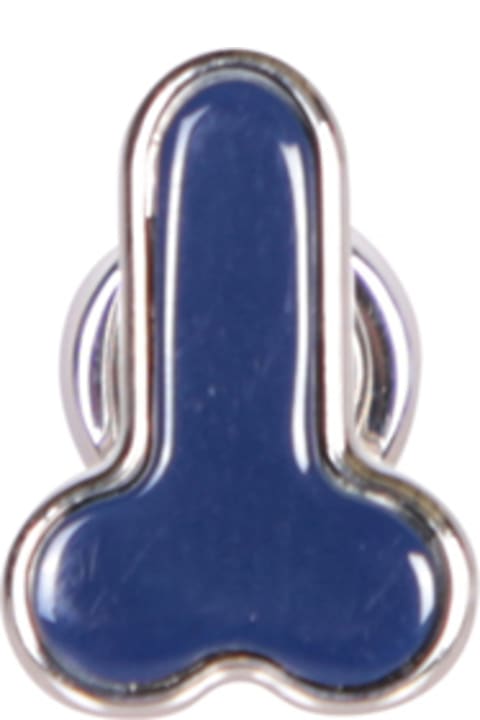 Jewelry for Women J.W. Anderson Penis Stud Blue Earrings