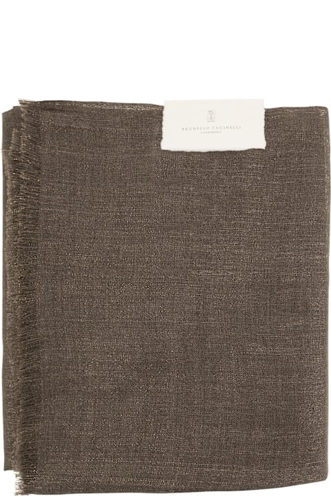 Brunello Cucinelli Scarves & Wraps for Women Brunello Cucinelli Silk And Cashmere Scarf