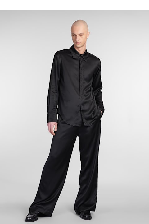Marine Serre Men Marine Serre Shirt In Black Viscose