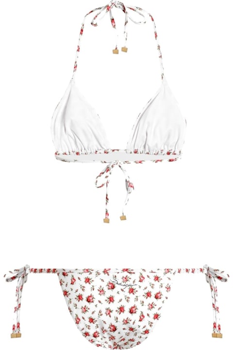 أدوات منزلية Dolce & Gabbana Roses Print Bikini Set