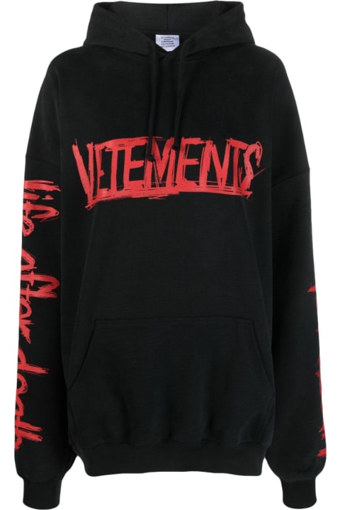 VETEMENTS (ヴェトモン) World Tour HOODIE Buy Vetements World Tour Logo Hoodie 'Black/Red' - UA52TR910R BLRD