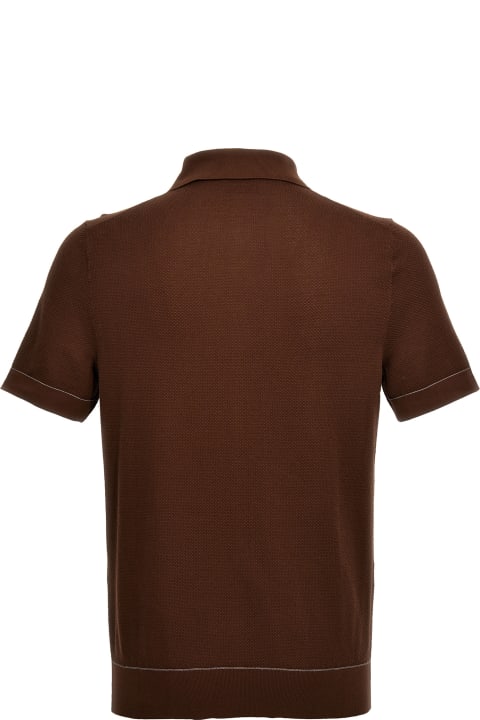 Brioni Topwear for Men Brioni Textured Polo Shirt
