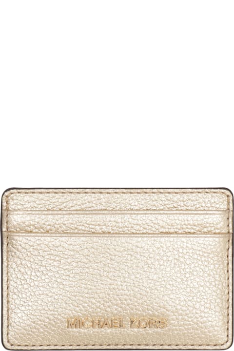 MICHAEL Michael Kors Wallets for Women MICHAEL Michael Kors Jet Set Pebbled Calfskin Card Holder