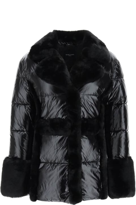 Puffer Jacket With Faux Fur Details