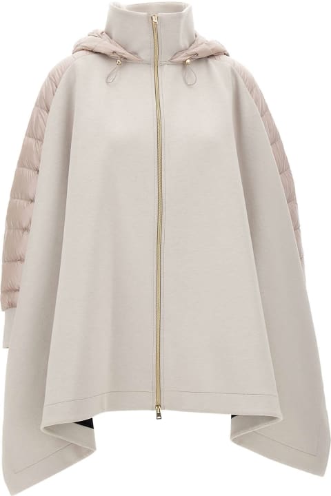 Homeware Herno Draped Hooded Asymmetric Hem Coat