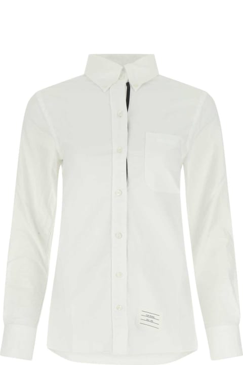 Thom Browne Topwear for Women Thom Browne White Cotton Shirt