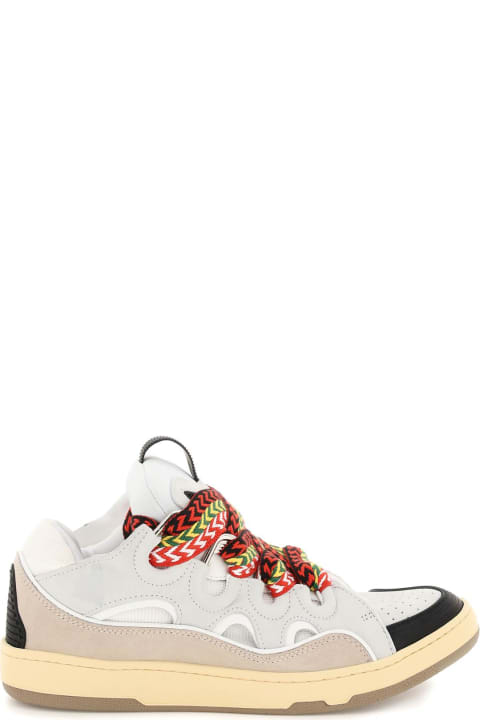 Lanvin Shoes for Men Lanvin 'curb' Sneakers In White Leather