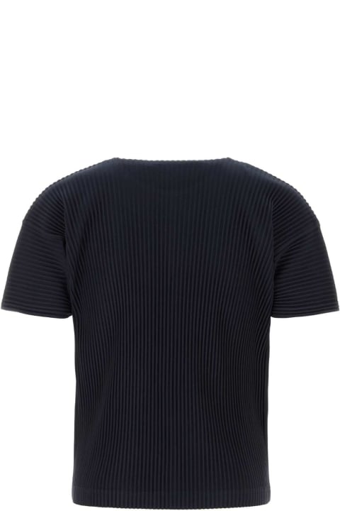 Homme Plissé Issey Miyake for Women Homme Plissé Issey Miyake Midnight Blue Polyester T-shirt
