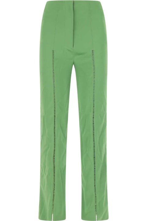 Nanushka Pants & Shorts for Women Nanushka Green Satin Mikki Pant