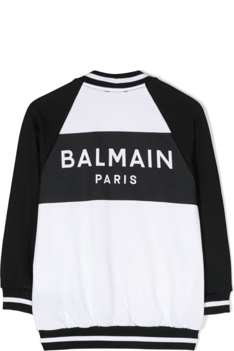 Balmain Sweaters & Sweatshirts for Boys Balmain Cardigan Con Stampa