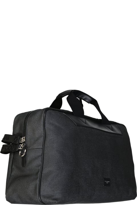 Dolce & Gabbana Luggage for Men Dolce & Gabbana Logo Leather Shoulder Bag