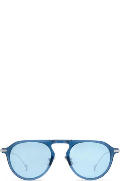 Eyepetizer Eyewear for Men Eyepetizer Steven Transparent Blue Sunglasses