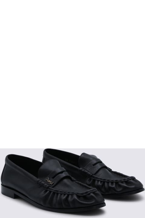 Homeware Saint Laurent Black Leather Loafers