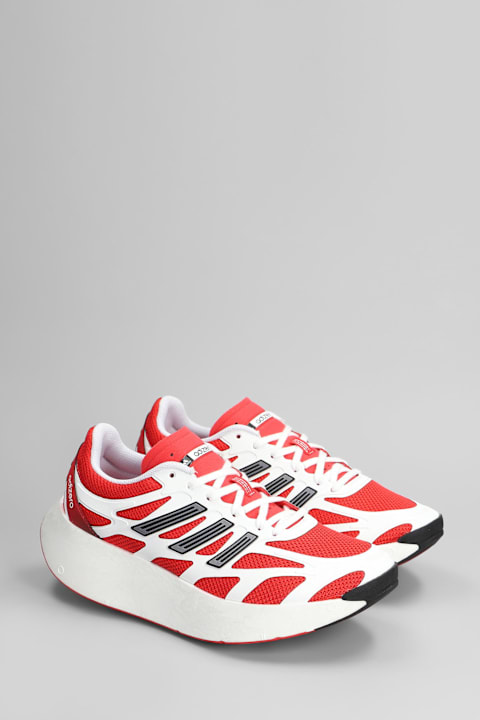 Adidas for Men Adidas Adizero Aruku Sneakers In Red Fabric
