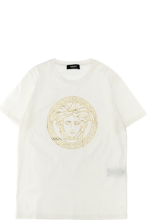 ボーイズ トップス Versace Logo Print T-shirt