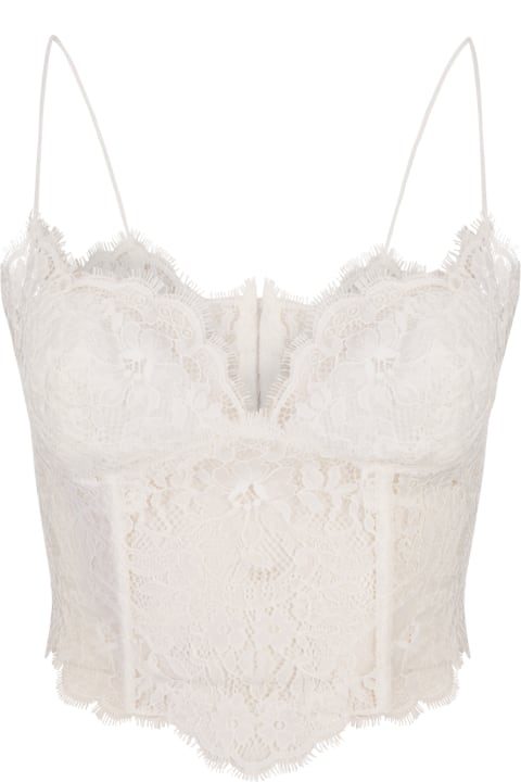 Underwear & Nightwear for Women Ermanno Scervino All-over White Lace Top