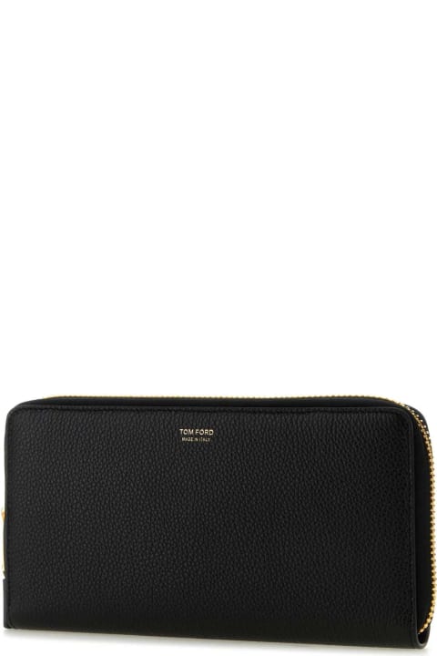 Tom Ford Wallets for Women Tom Ford Black Leather Document Case