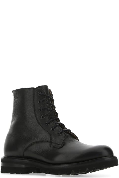 メンズ Church'sのシューズ Church's Black Leather Coalport 2 Ankle Boots