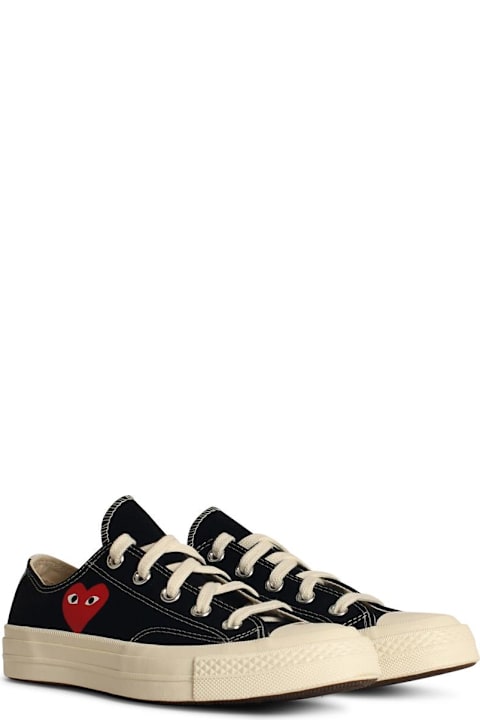 Homeware Comme des Garçons Play 
red Heart
 Black Tela Sneakers