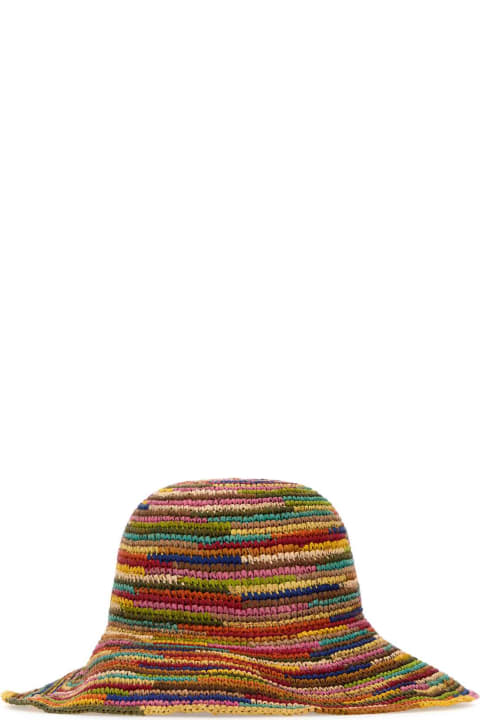 Alanui Hats for Women Alanui Multicolor Raffia Madurai Hat