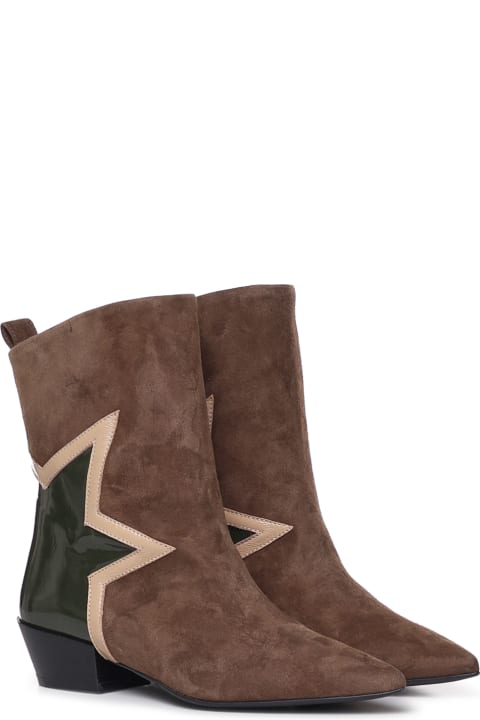 Boots for Women Marc Ellis Suede Texan Boot With Star