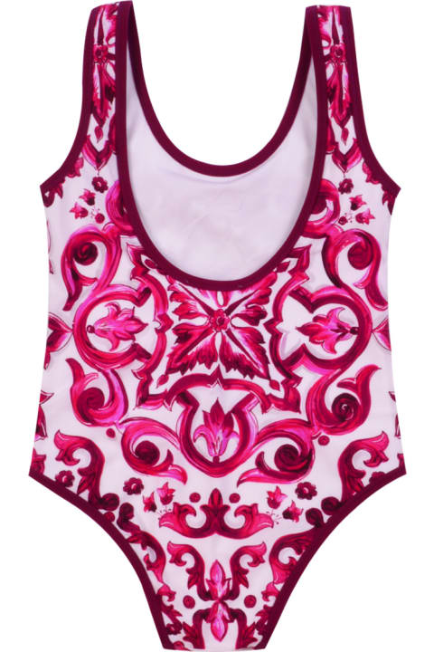 Entire Swimsuit With Majolica Print