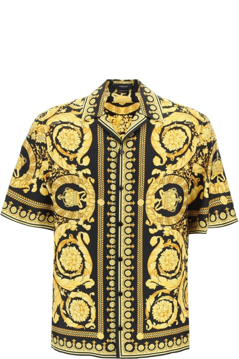 Fashion for Men Versace Barocco Print Silk Shirt