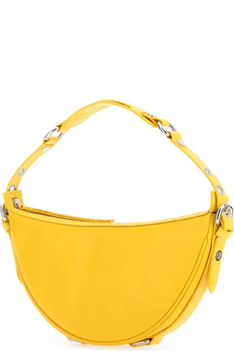 Fashion for Women BY FAR Yellow Leather Gib Shoulder Bag