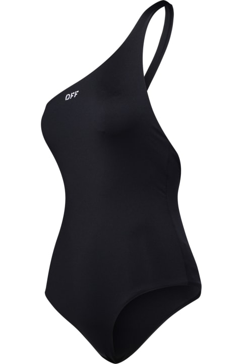 Off-White Swimwear for Women Off-White Black Polyamide Swimsuit