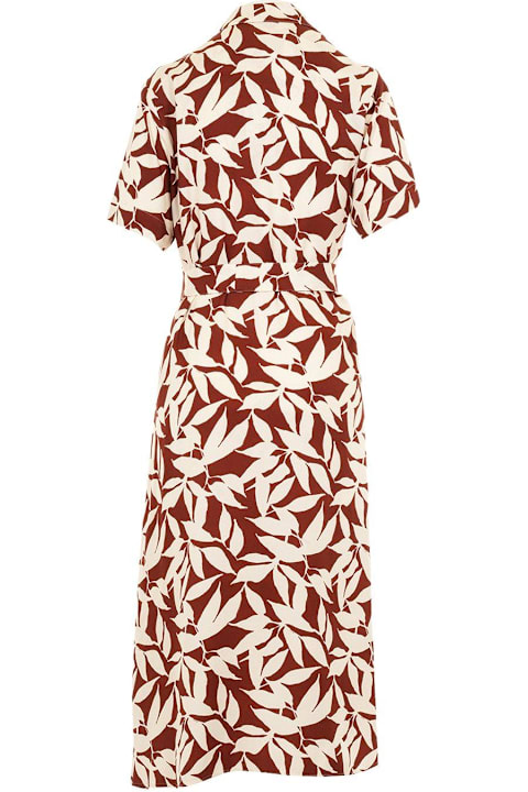 Woolrich Dresses for Women Woolrich Short Sleeved Printed Midi Dress