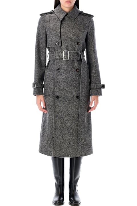 Burberry London Coats & Jackets for Women Burberry London Long Wool Trench Coat