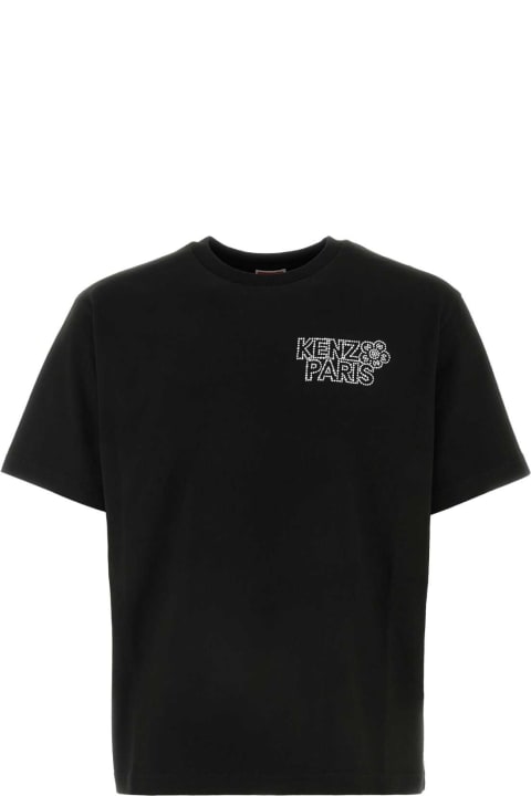 Kenzo Topwear for Men Kenzo Black Cotton Oversize T-shirt
