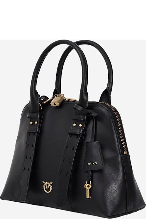 Pinko Medium Escape Leather Handbag