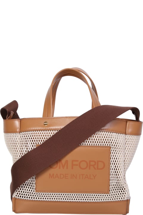 Homeware Tom Ford White And Beige Mini Shopping Bag