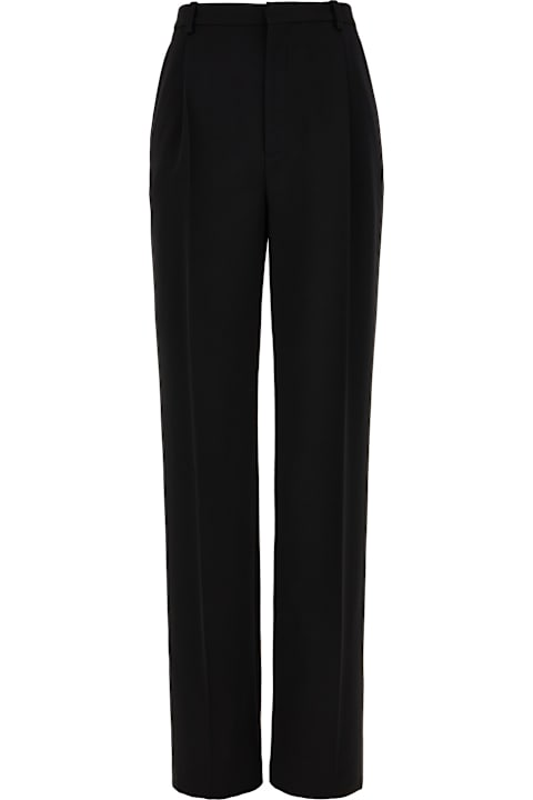 Saint Laurent Pants & Shorts for Women Saint Laurent Grain De Poudre Pants