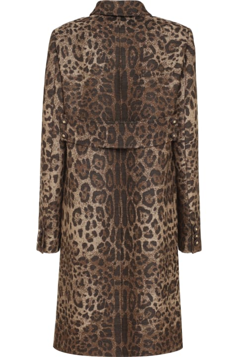 Coats & Jackets for Women Dolce & Gabbana Single-breasted Wool Coat
