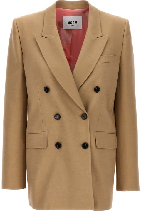 MSGM Coats & Jackets for Women MSGM Double-breasted Blazer