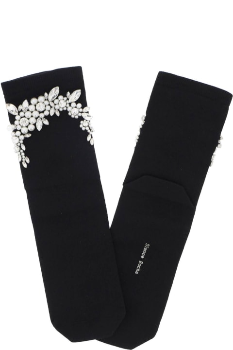 Fashion for Women Simone Rocha Socks With Pearls And Crystals