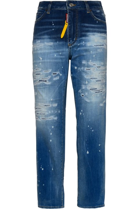 Dsquared2 Jeans for Women Dsquared2 Jeans Mon Pull Boston In Denim Azzurri