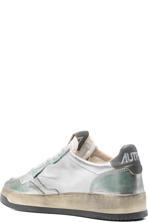 Homeware Autry Autry Sper Vintage Metallic Leather Sneakers