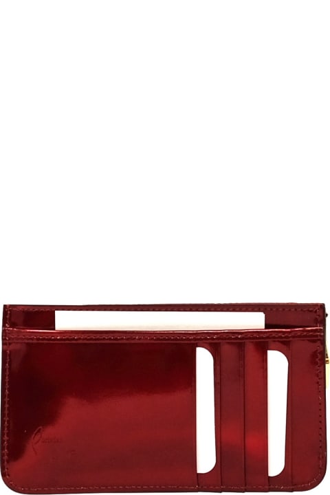 أدوات منزلية Christian Louboutin Christian Louboutin Loubi Patent Leather Loubi54 Zipped Cardholder