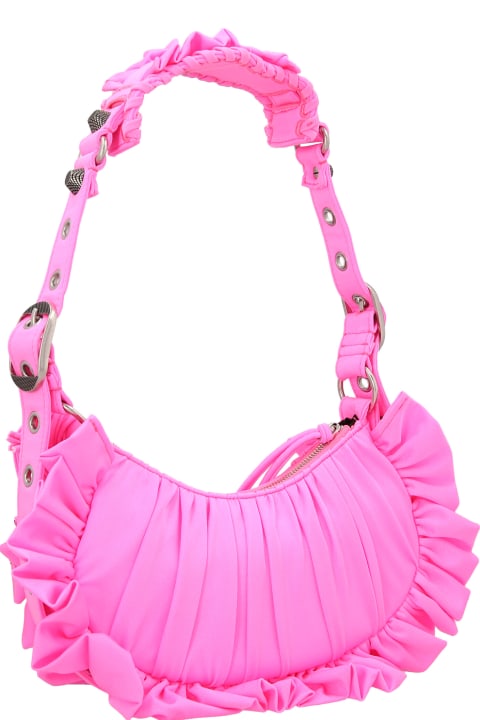 Balenciaga Bags for Women Balenciaga Le Cagole Xs Ruffle Shoulder Bag