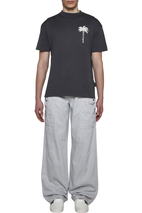 Homeware Palm Angels Gray Cotton T-shirt