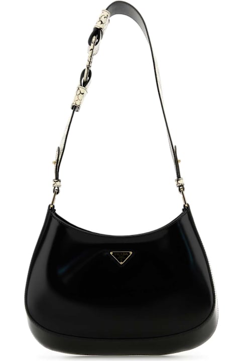 Bags for Women Prada Black Leather Cleo Shoulder Bag