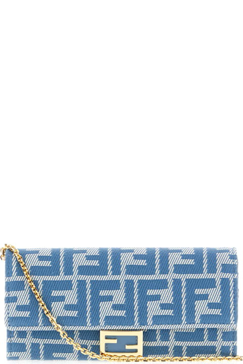 Fendi Wallets for Women Fendi Embroidered Fabric Wallet